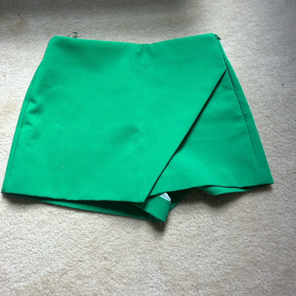 Vibrant Green Skort